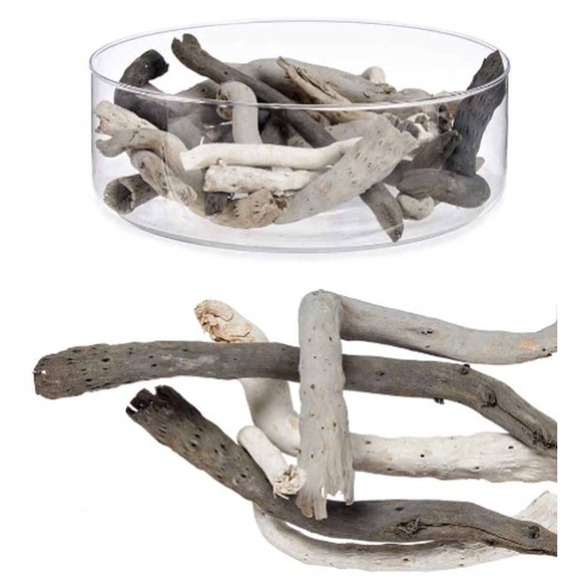 Tronco Decorativo Gift Decor Grigio 9 x 27 x 9 cm (12 Unità) - Image 2