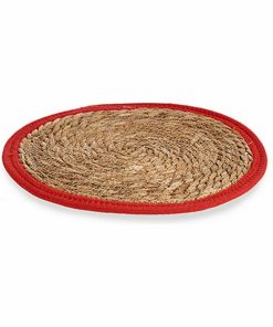 Sottopentola Gift Decor Rosso Naturale Fibra naturale 35 x 1 x 35 cm (48 Unità)