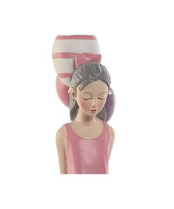 Statua Decorativa Home ESPRIT Rosa Malva chica 7 x 11 x 27 cm