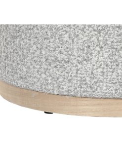 Panca DKD Home Decor 48 x 48 x 31 cm Grigio chiaro