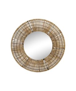 Specchio da parete DKD Home Decor Marrone Naturale Città 60 x 6 x 60 cm