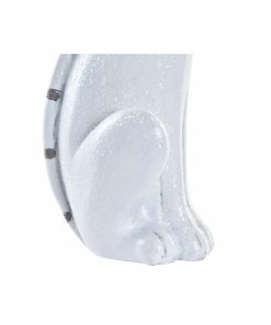 Statua Decorativa DKD Home Decor Bianco Gatto Romantico 30 x 40 cm 9 x 9 x 24 cm