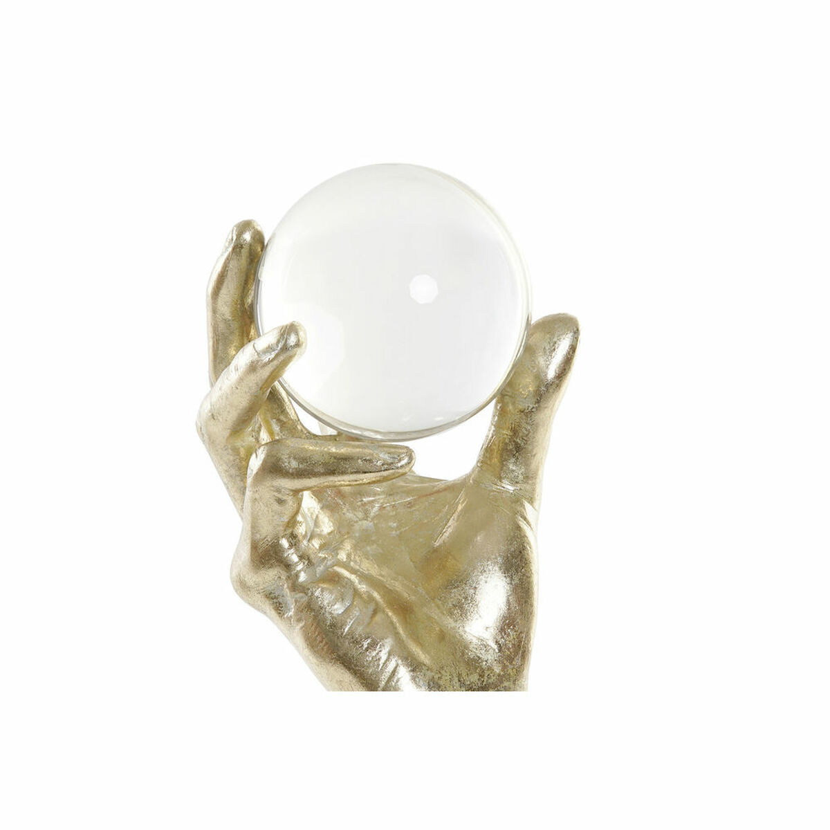 Statua Decorativa DKD Home Decor Nero Dorato Mano 13,5 x 13,5 x 36 cm