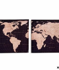 Tela Gift Decor Mappamondo 1,5 x 28 x 28 cm (36 Unità)