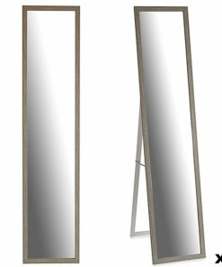 Specchio da terra Gift Decor Grigio Legno Vetro Cristallo Legno MDF 44 x 32,5 x 120 cm 32,5 x 130 x 3 cm 33 x 130 x 4,2 cm (6 Un