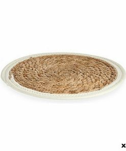 Sottopentola Gift Decor Bianco Naturale Fibra naturale 30 x 1 x 30 cm (48 Unità)