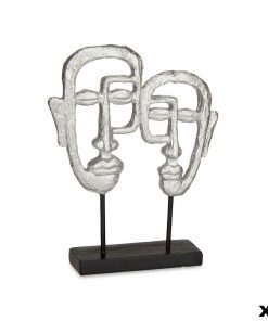 Statua Decorativa Gift Decor Argentato Argento Viso 27 x 32,5 x 10,5 cm (4 Unità)