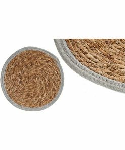 Sottopentola Gift Decor Grigio Naturale Fibra naturale 35 x 1 x 35 cm (48 Unità)