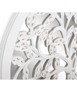 Statua Decorativa DKD Home Decor Legno di mango Specchio Albero (60 x 2 x 60 cm)
