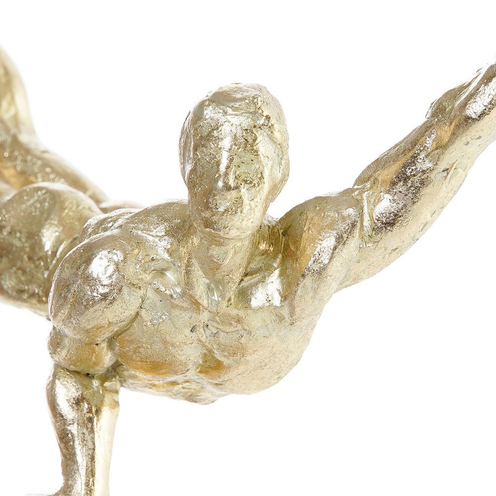 Statua Decorativa DKD Home Decor Dorato Ginnasta 30 x 10 x 27 cm 4 Kg