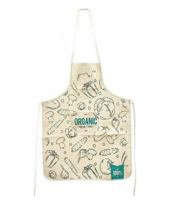 Set da Cucina Kinvara Organic Azzurro Bianco Poliestere 2 Pezzi