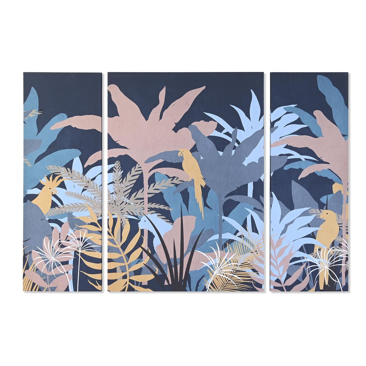 Tela DKD Home Decor Tela Legno MDF 140 x 3,8 x 100 cm (3 Pezzi)