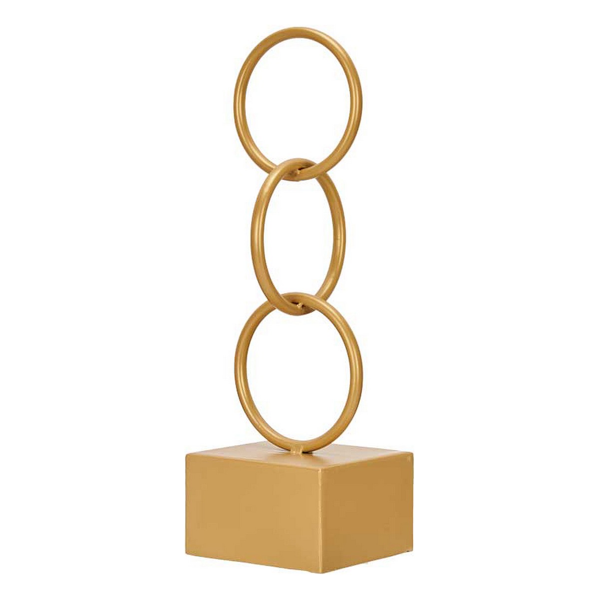 Statua Decorativa Gift Decor Dorato Anelli 12,5 x 40,5 x 12,5 cm