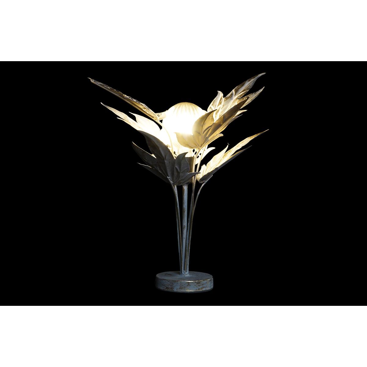 Lampada da tavolo DKD Home Decor Grigio Metallo 42 x 42 x 47 cm - Image 4
