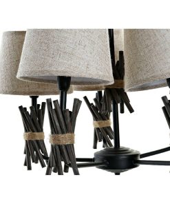 Lampadario DKD Home Decor Poliestere Metallo (55 x 55 x 100 cm)