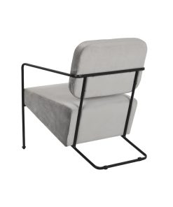 Poltrona DKD Home Decor Grigio Metallo 62 x 76 x 76 cm 55 x 71 x 72 cm