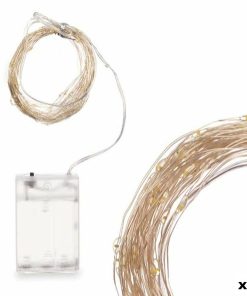 Ghirlanda di Luci LED Gift Decor Bianco Luce calda 5,4 m 16 x 10 x 6 cm (24 Unità)