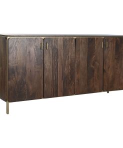 Credenza DKD Home Decor Marrone Acciaio Legno di mango 160 x 40 x 81 cm