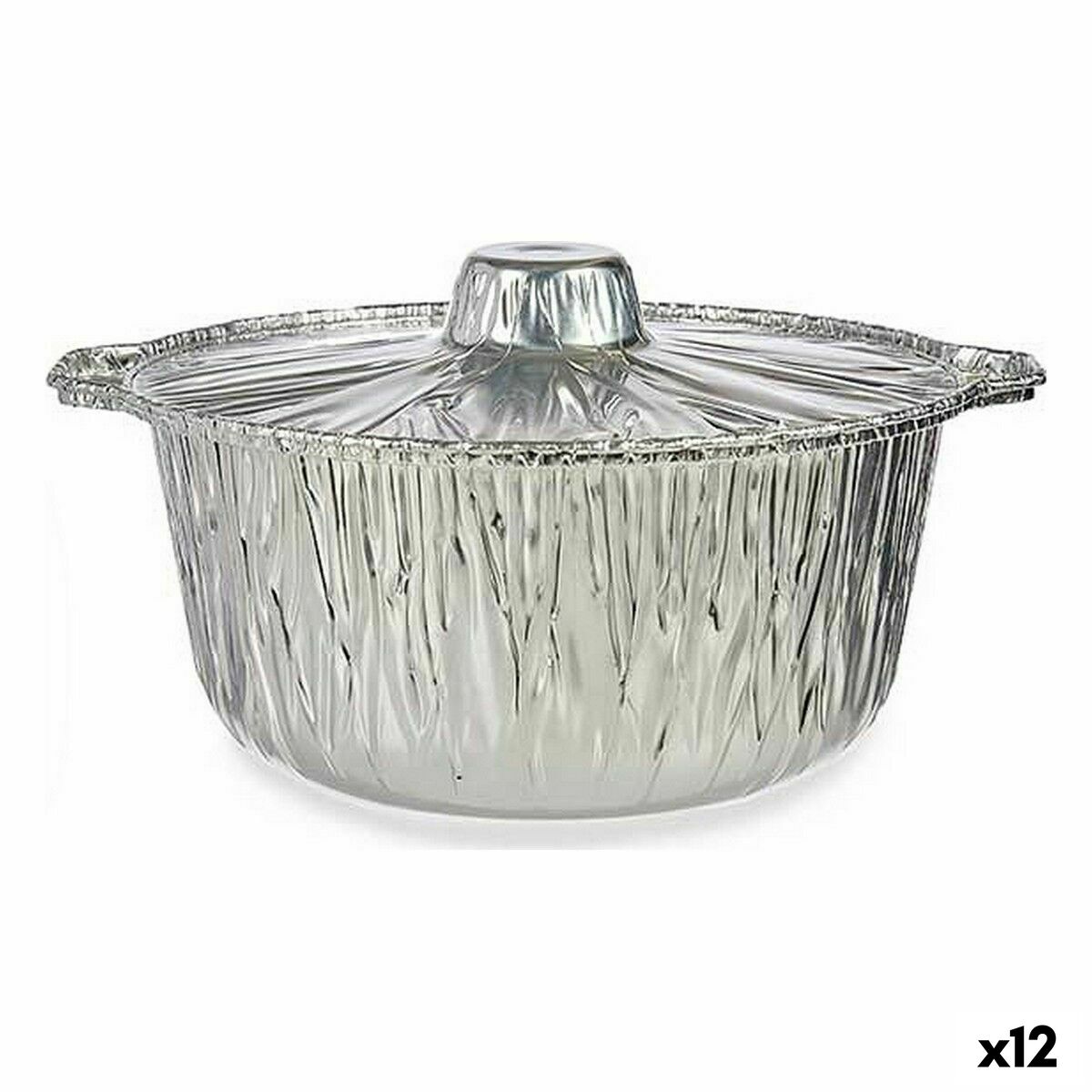 Casseruole Kinvara Argento Monouso Con coperchio Pentola
