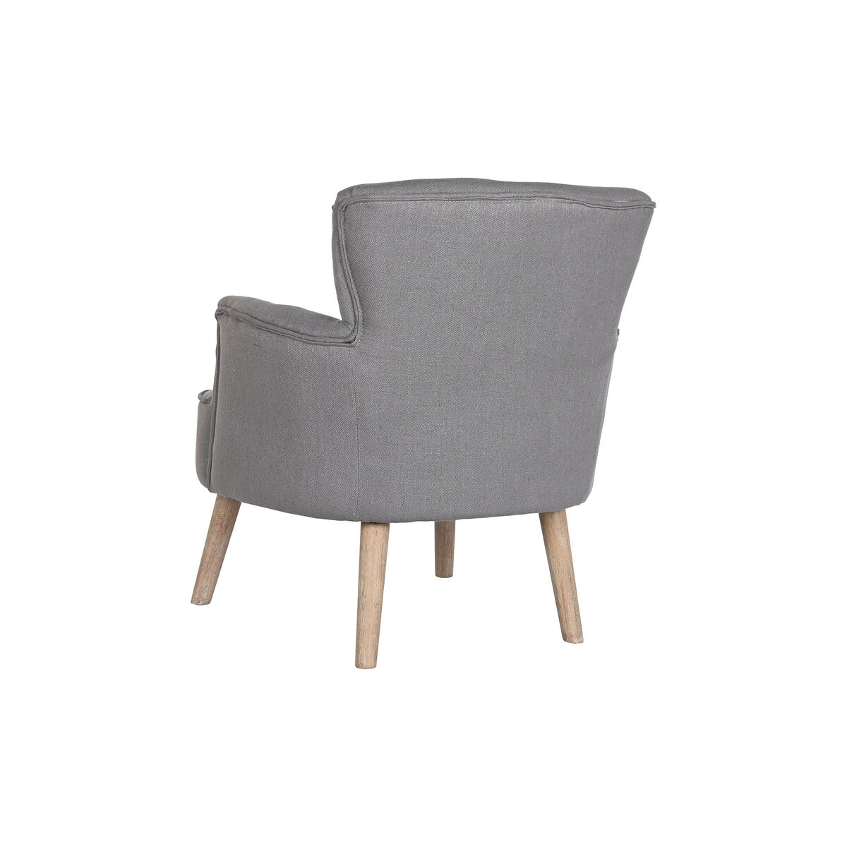 Poltrona DKD Home Decor Abete Poliestere Grigio scuro (66 x 70 x 88 cm)