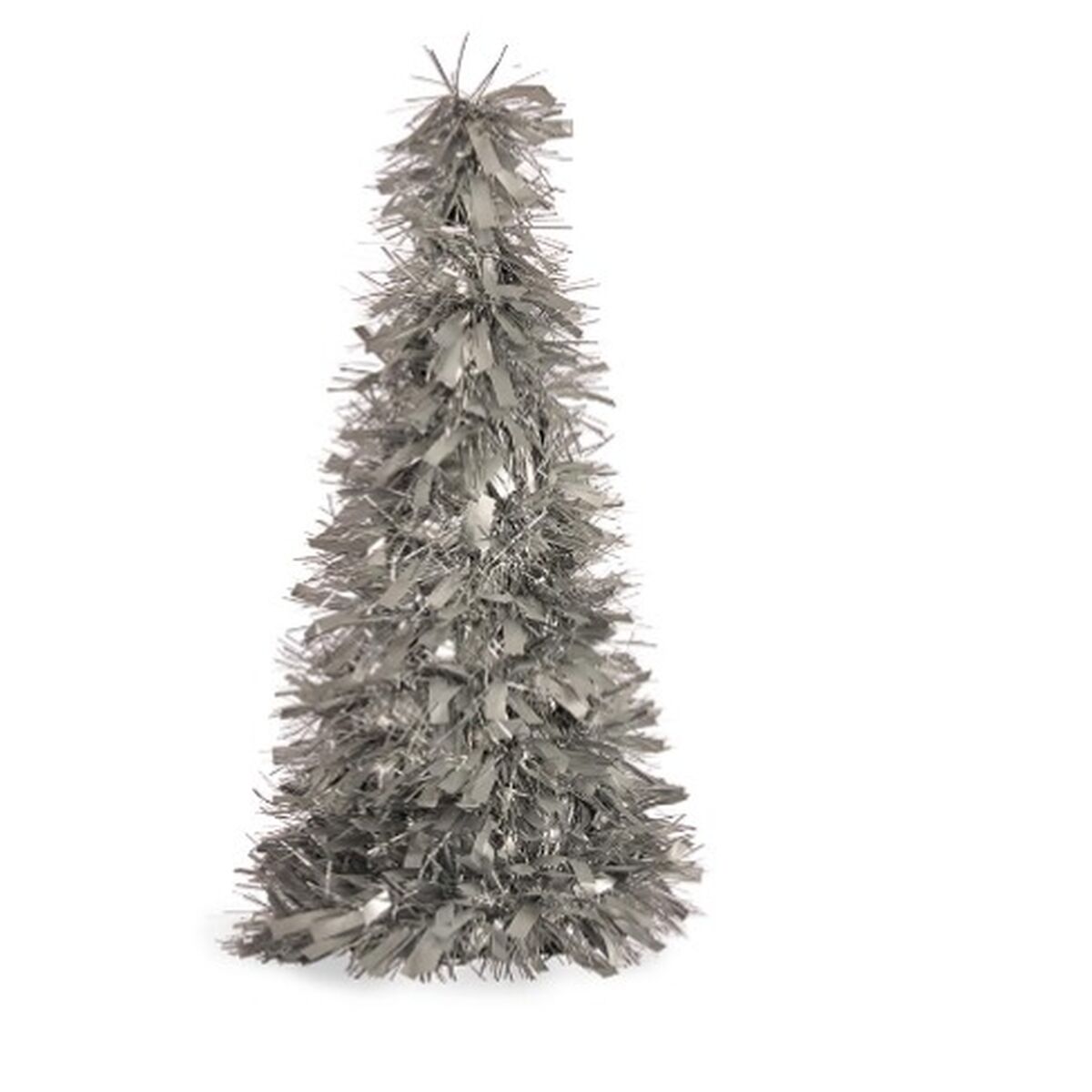 Albero di Natale Krist+ Argentato Argento polipropilene PET Albero di Natale 27 x 45,5 x 27 cm Tinsel (12 Unità) - Image 2