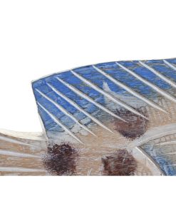 Statua Decorativa DKD Home Decor 40 x 5 x 18 cm Naturale Azzurro Pesce Mediterraneo
