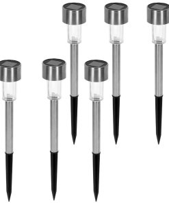 Set di picchetti solari da giardino Aktive 6 Pezzi Plastica 5,5 x 36 x 5,5 cm (6 Unità)