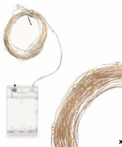 Ghirlanda di Luci LED Gift Decor Bianco Luce calda 15,4 m 16 x 10 x 6 cm (12 Unità)