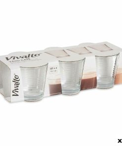 Set di Bicchieri Vivalto Trasparente Vetro 90 ml (24 Unità)