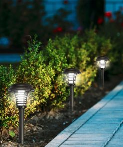 Picchetto solare da giardino Aktive polipropilene 14 x 42 x 14 cm (4 Unità)