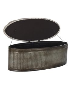 Panca DKD Home Decor   Beige Metallo Poliestere Marrone scuro (121 x 44 x 47,5 cm)