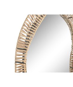 Specchio da parete Home ESPRIT Naturale Tropicale 61,5 x 7 x 117 cm