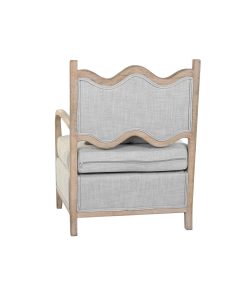 Poltrona DKD Home Decor 66 x 70 x 88 cm 70 x 73 x 88 cm Abete Marrone Chiaro Grigio chiaro