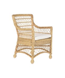 Poltrona DKD Home Decor Bianco Naturale 56 x 63 x 86 cm