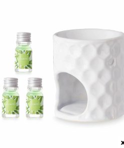 Bruciatore di essenze Acorde Bambù 11 x 19,8 x 6,5 cm Olio Essenziale (12 Unità)