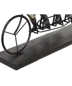 Statua Decorativa DKD Home Decor Scimmia Triciclo Nero Dorato Metallo Resina Coloniale (40 x 9 x 31 cm)