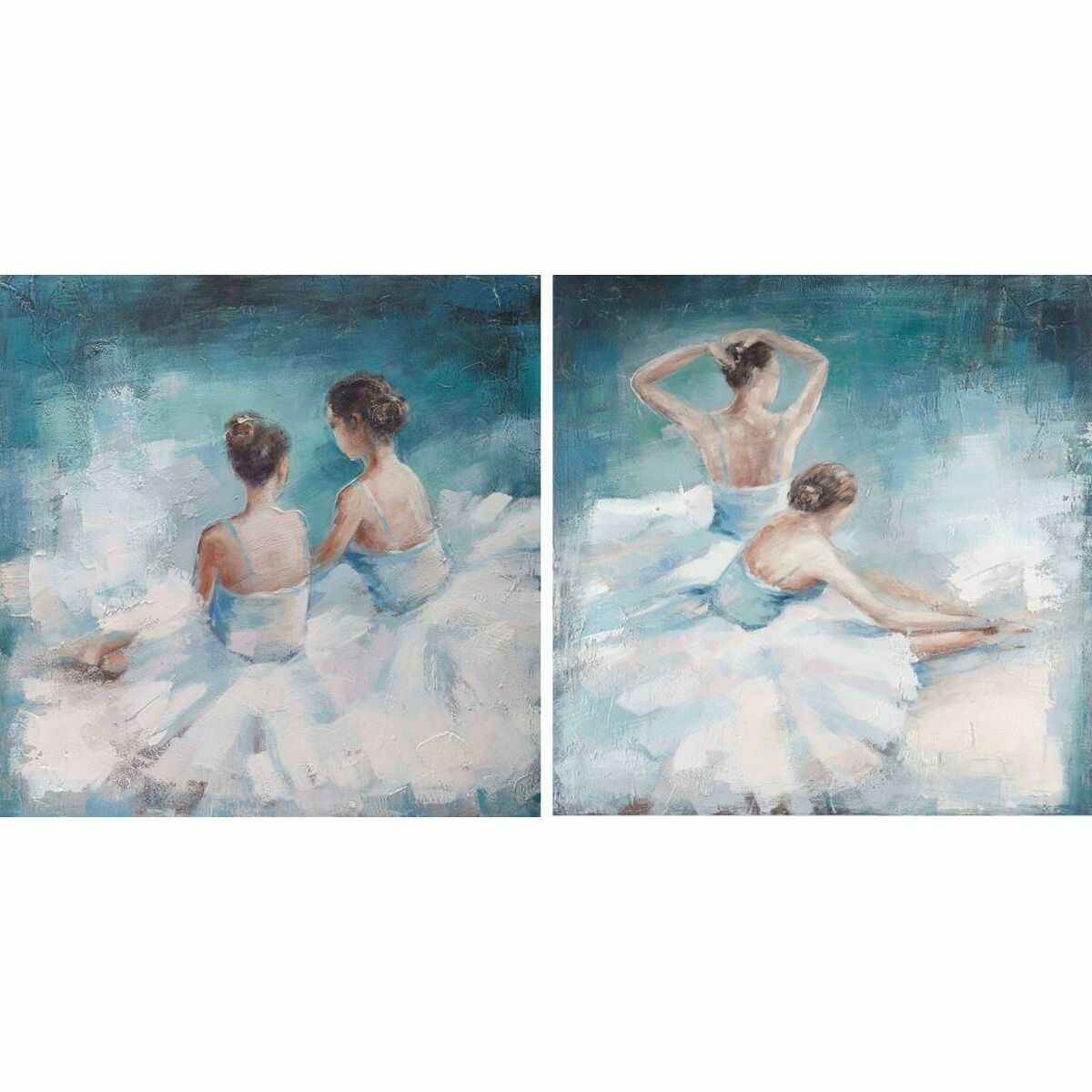 Tela DKD Home Decor Pino Tela 100 x 3,5 x 100 cm