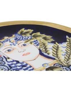 Centrotavola DKD Home Decor ?S3020486 Viso Porcellana Azzurro Multicolore (42 x 42 x 4 cm)