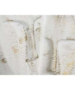 Statua Decorativa DKD Home Decor 23 x 10 x 30 cm Viso Dorato Alluminio Bianco