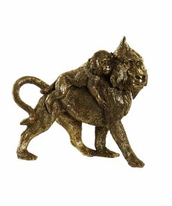 Statua Decorativa DKD Home Decor FZ-93397 Dorato Coloniale Scimmie 21 x 8,5 x 18,5 cm
