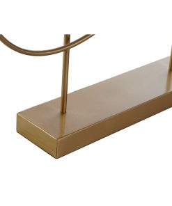 Statua Decorativa DKD Home Decor 56 x 9 x 55 cm Astratto Nero Dorato Bianco Moderno