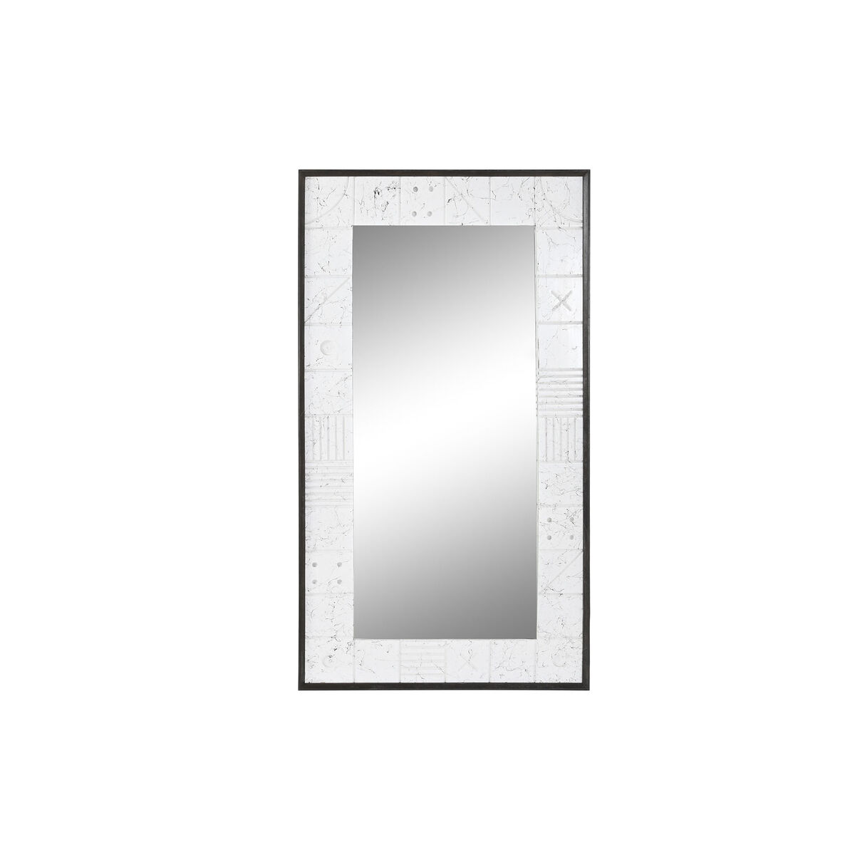 Specchio da parete DKD Home Decor Bianco Moderno 130 x 4 x 70 cm