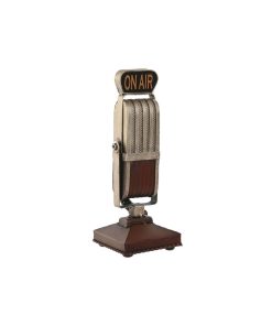 Statua Decorativa Home ESPRIT Marrone Argentato Vintage 10 x 10 x 24 cm