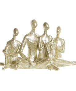 Statua Decorativa DKD Home Decor Dorato Famiglia 21 x 8 x 12 cm