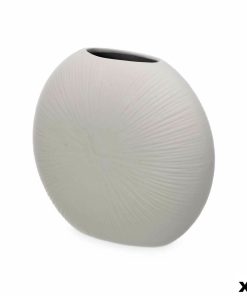 Vaso Gift Decor Grigio Ceramica Circolare 29 x 26 x 11 cm (4 Unità)