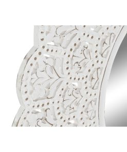 Specchio da parete Home ESPRIT Bianco Indiano Decapaggio 89 x 2 x 89 cm