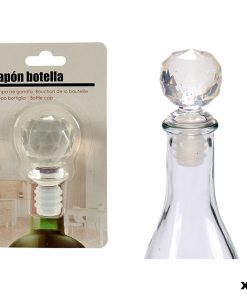 Tappo ermetico per bottiglie Kinvara Trasparente 3,5 x 14,5 x 8,5 cm Sfera (12 Unità)