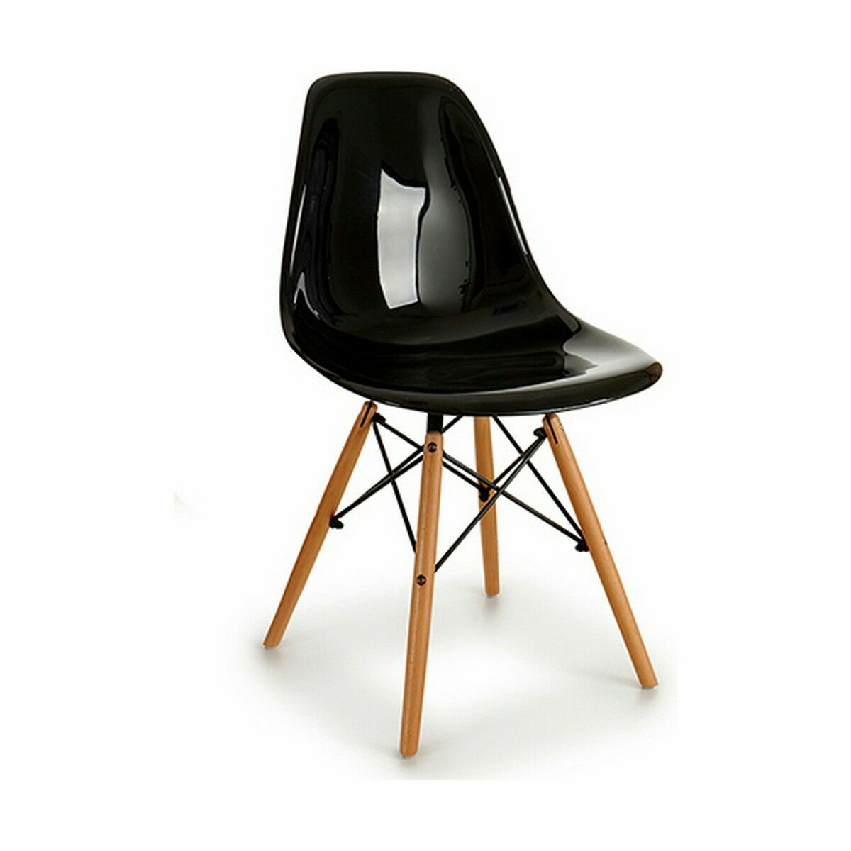 Sedia da Sala da Pranzo Gift Decor Kirk Nero 53 x 82 x 47 cm (4 Unità)