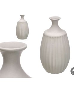 Vaso Gift Decor Grigio Ceramica 27 x 48 x 27 cm