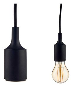 Lampadario Gift Decor Nero 60 W 220-250 V (6 Unità)